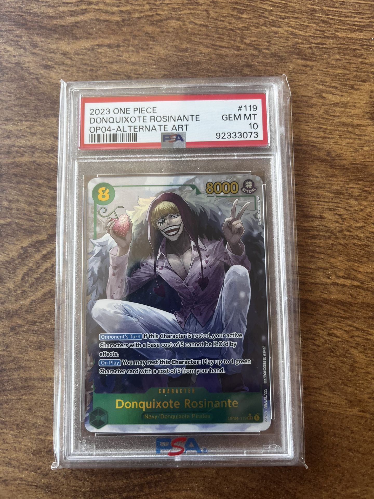 Psa 10 Donquixote Rosinante Alt Art Sec