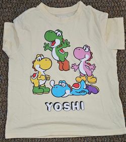 Boys Super Mario Nintendo Character Graphic T-Shirt Bundle (6 Shirts) - Size M