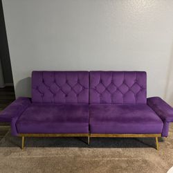 Adjustable Purple Futon