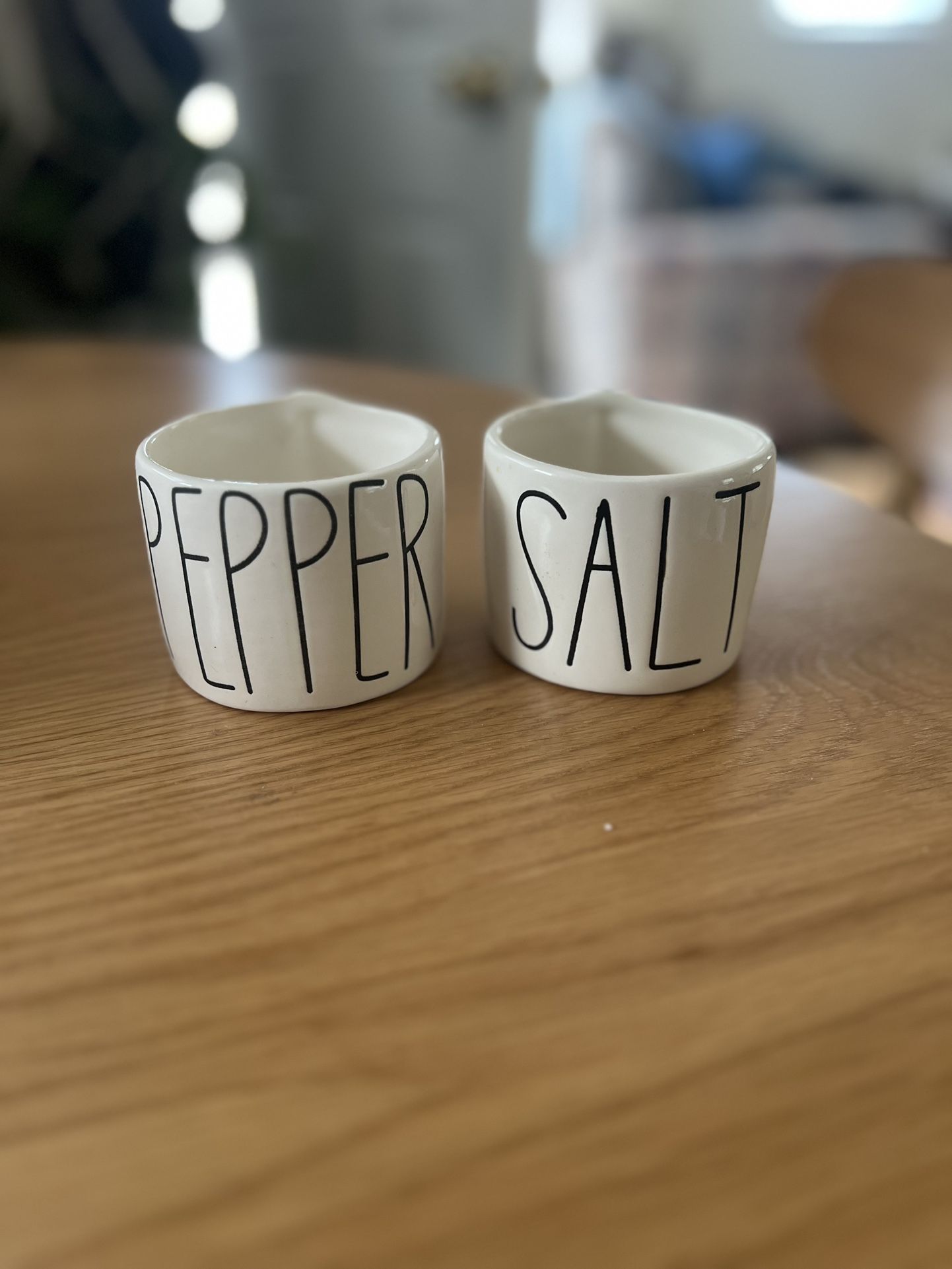 Rae Dunn Salt And Pepper Cellar Set