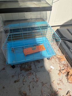 Blue Small animal cage