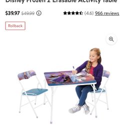 Disney Frozen 2 Erasable Activity Table  