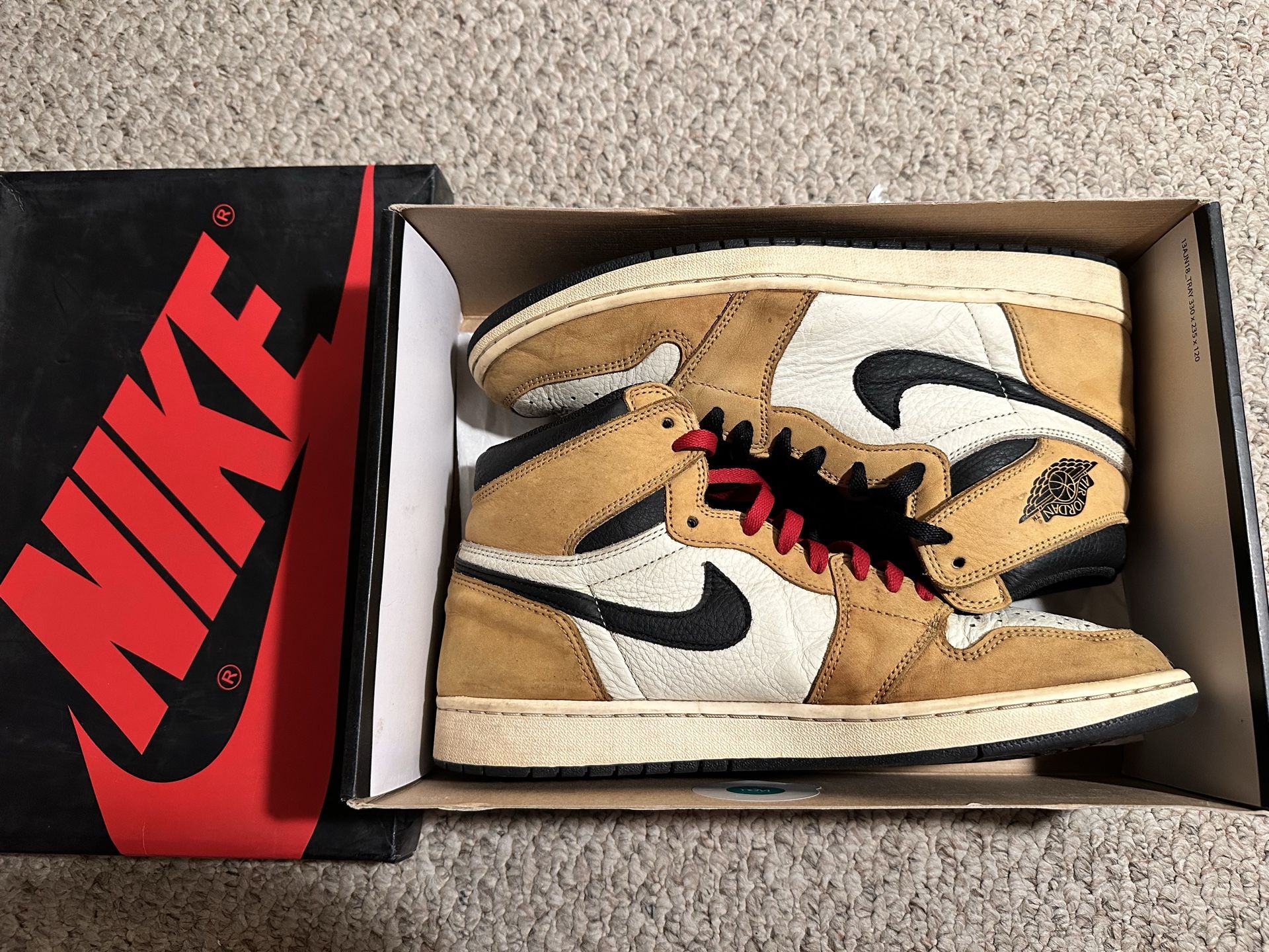 Nike Jordan 1 Retro High Rookie of the Year Sneaker Size 12