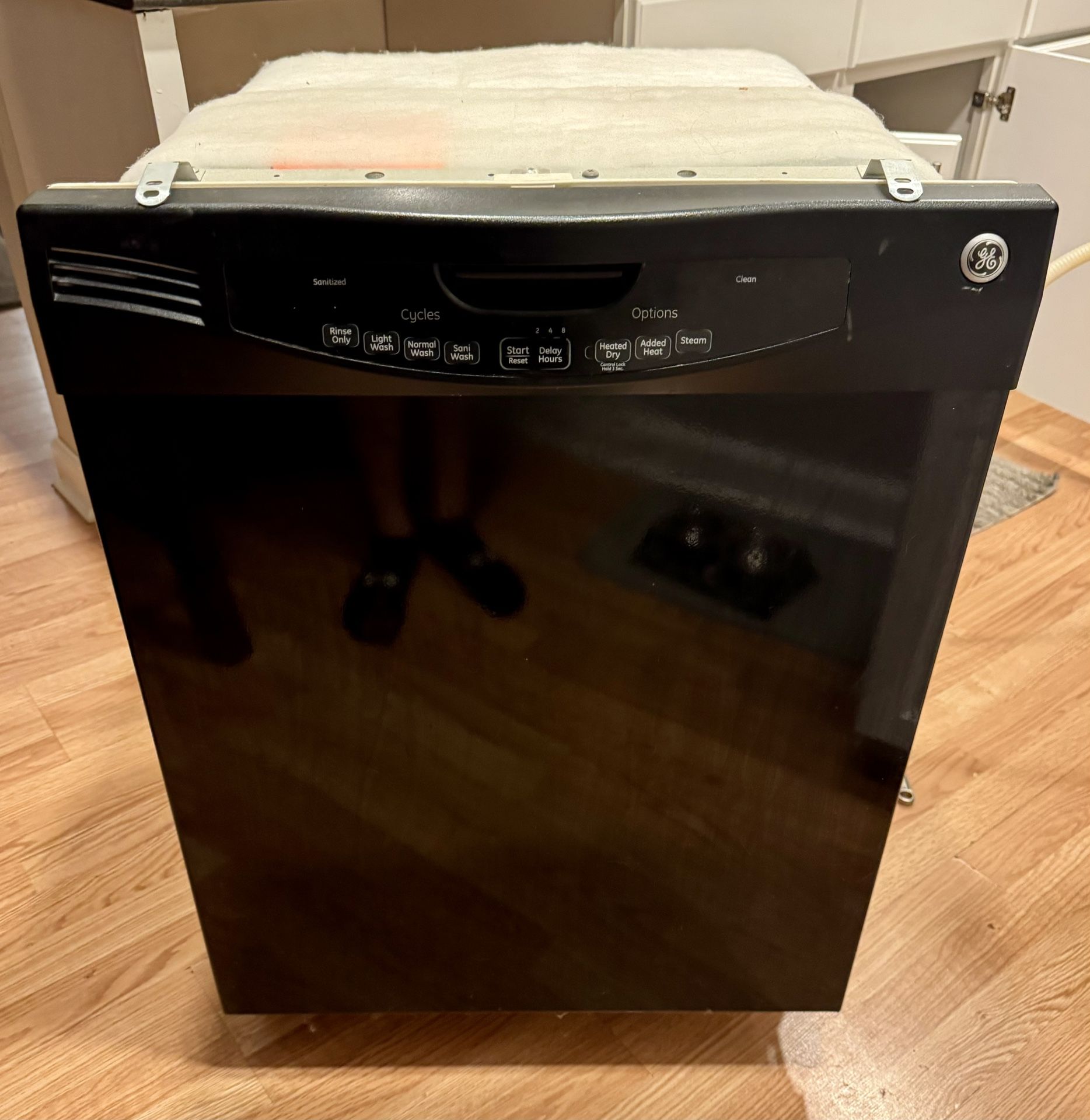 GE 24 in. Built-In Tall Tub Front Control Black Dishwasher