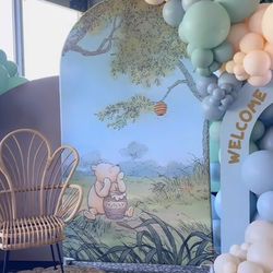 Pooh backdrop