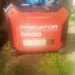 Predator 3500 barely used