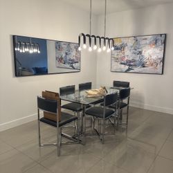 Dining table and chairs