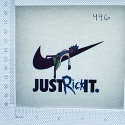 Iron On Heat Transfer  Good For T-shirts Sweaters Jackets T Shirt Design Size Is About 3x3  Rick And Morty Nike  #496