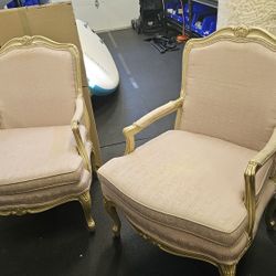 Antique Louis XV Style Accent Chairs