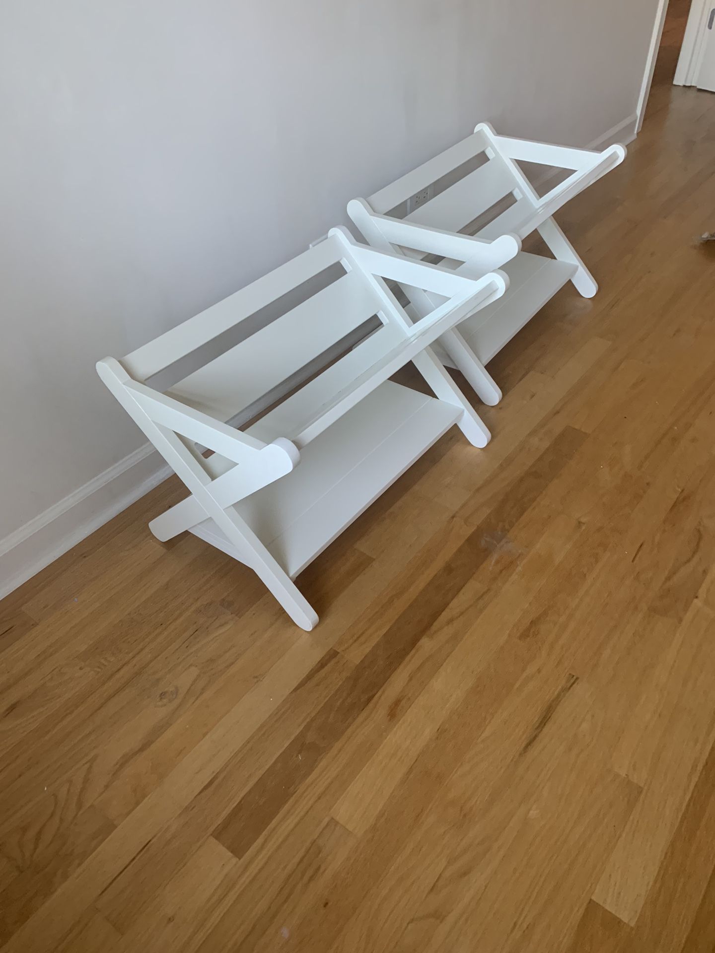 Crate And Barrel Book Caddy With Shelf Books Organizer Storage Bookcase Shoe Rack Closet Organizer Entree Door Storage Cabinet - Price For Two