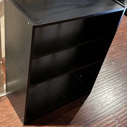 Black bookshelf
