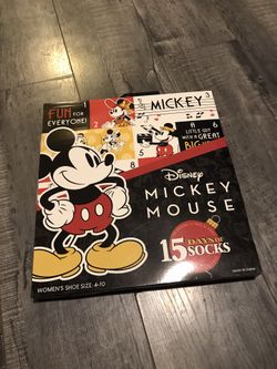 Mickey Mouse sock 15 pairs size 4-10