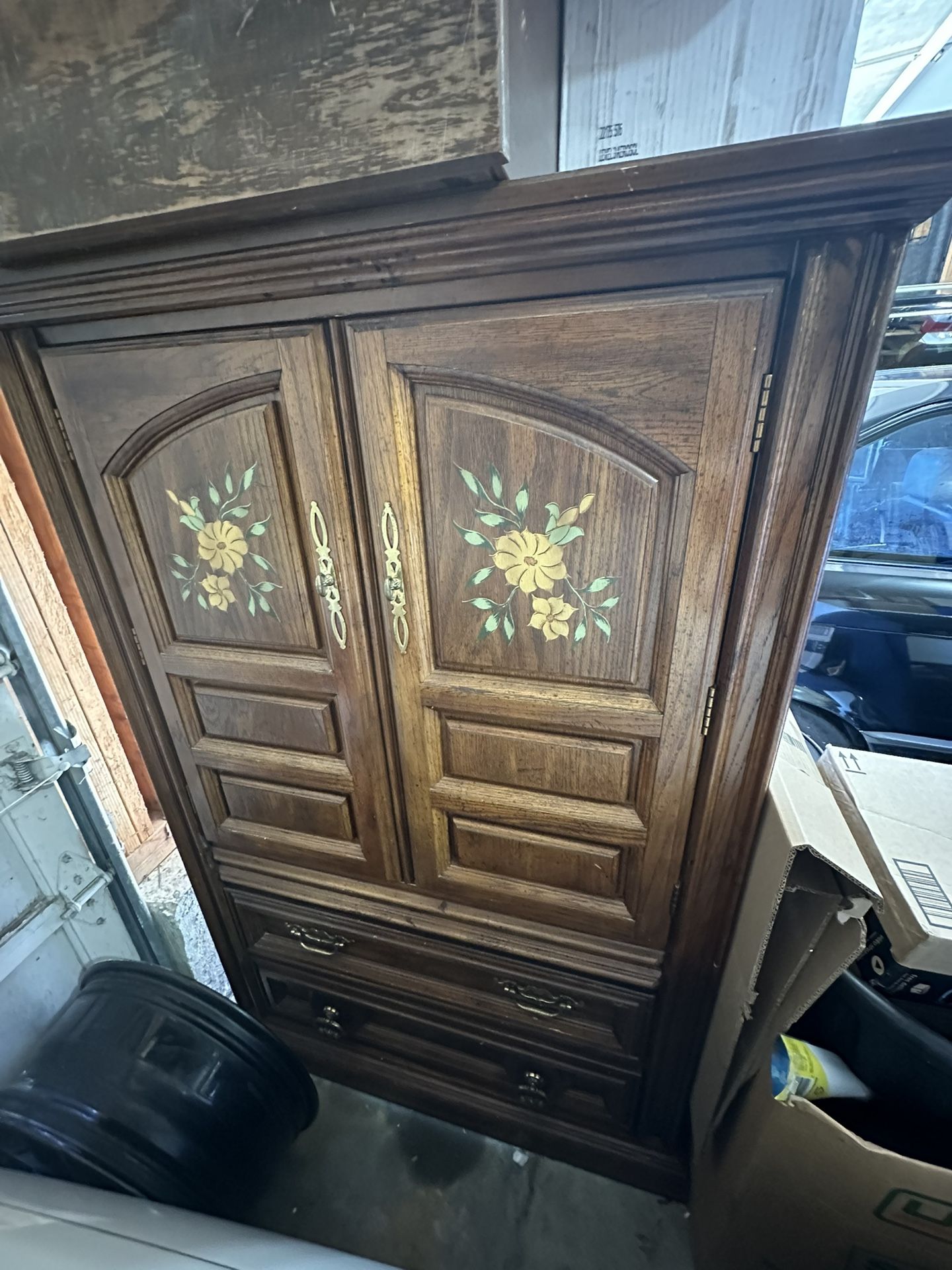 Solid Oak Armoire