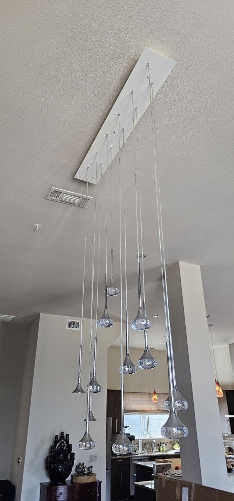 Chandelier Rain Multi Pendant Led Light Fixture