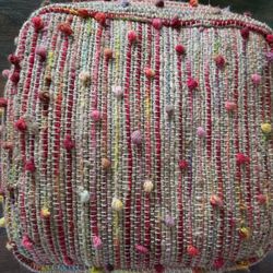 Pair of Gorgeous Boho Poufs