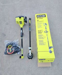 RYOBI 2 Cycle Gas Weed Eater EXPAND-IT Attachment Capable String Trimmer