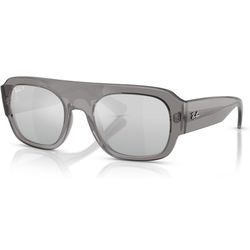 Ray Ban RB2218 - Transparent Grey/Grey Mirrored Gradient Silver Polarized