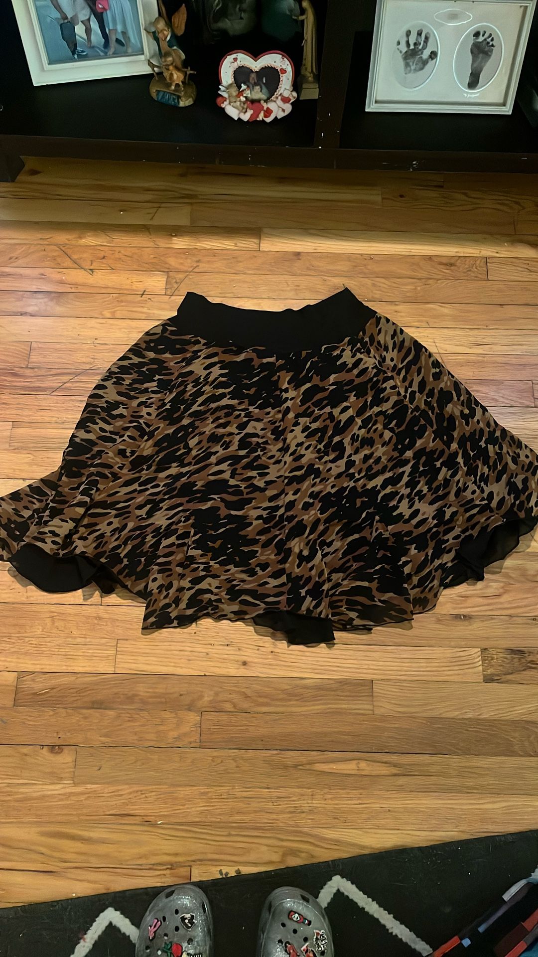 Reversible Leopard Skirt 