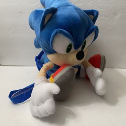 Sonic the Hedgehog Doll Plush Backpack