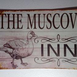 Metal Sign Vintage The Muscovy Duck Inn Wall Art Room Aesthetic