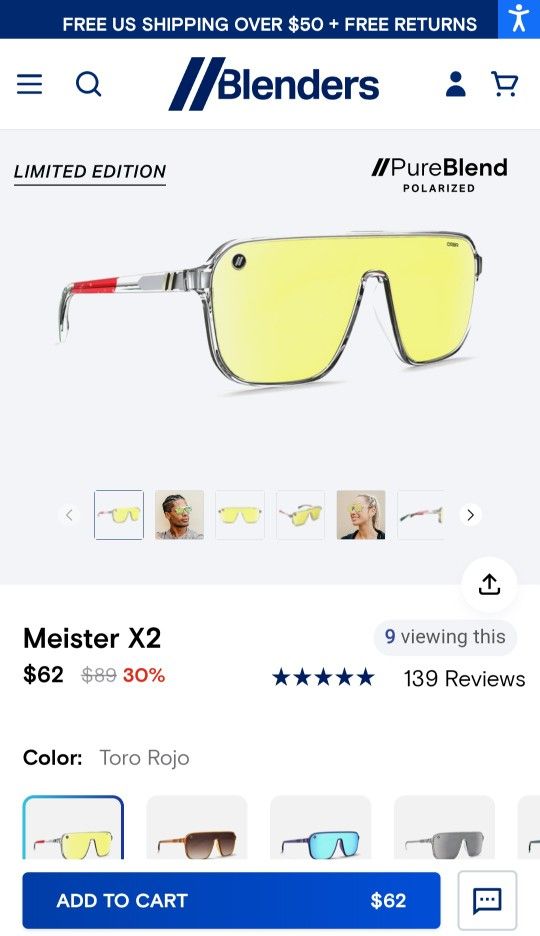 Blenders Meister X2 Toro Rojo Sunglasses