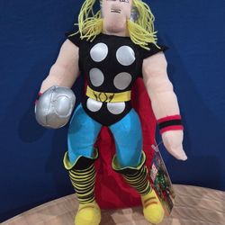 Marvel Thor 13" Plush KellyToy 2003 Avengers Tag