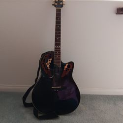 OVATION CELEBRITY 6 STRING GUITAR & CASE