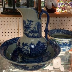 Victoria Ware Wash Basin, Pitcher, Bowl