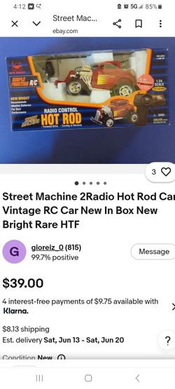 Vintage remote control hot rod car