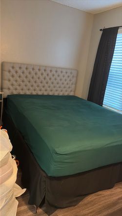 Queen size bed and frame