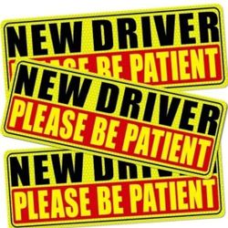 New Driver Magnet for Car - Student Driver Car Magnets (3 pcs) 3.5x9.5