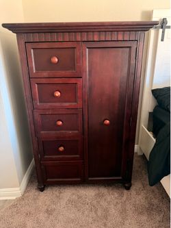Tall boy dresser solid wood