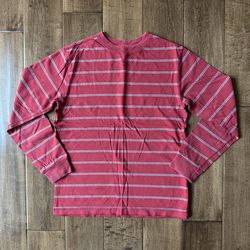 Boy’s Urban Pipeline Red Striped Long Sleeve Shirt