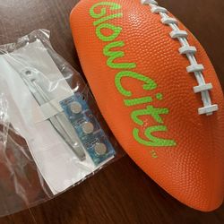 GlowCity Glow in The Dark Football - Light Up LED Ball