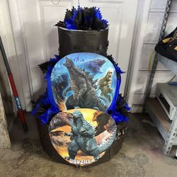Godzilla Tower Pinata With Balls 