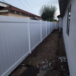 White Vinyl Fence