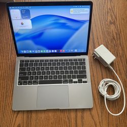 MacBook Air 2020 M1/8GB RAM/256GB SSD/Low Battery Cycle/Fully Functional/No iCloud or MDM LOCK