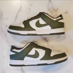 Nike Dunk Low Medium Olive Sizes 5w (3.5y), 10w (8.5m)