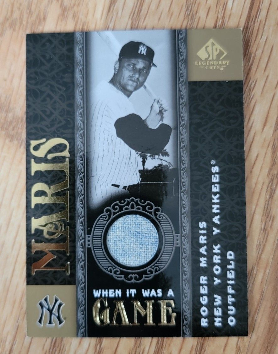 ROGER MARIS 2007 SP LEGENDARY CUTS JERSEY RELIC