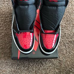 Jordan 1 High Og Paten Bred 9.5 Men’s 