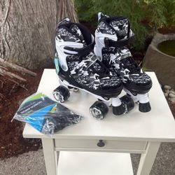 Kuxuan Camo Black Roller Skates M Youth 13