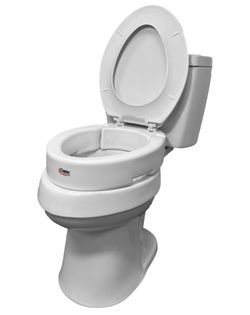 Carex Elongated Hinged Toilet Seat Riser – Adds 3.5” Height 🚽