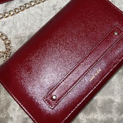 Anne Klein Crossbody Chain Wallet With Mirror