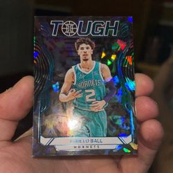 2021-22 Illusions Lamelo Ball Tough Case Hit SSP #18 Hornets