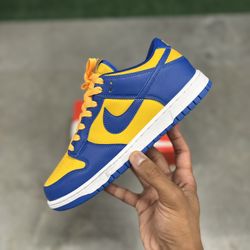 Men’s 9.5, Woman’s 11 - “UCLA” Nike Dunk Low’s ⭐️🔵