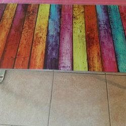 Colorful Glass Coffee Table/ TV Stand