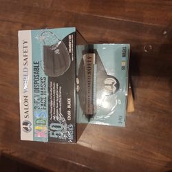 3  Boxes Of Kids Disposable Mask  150 Mask Total  