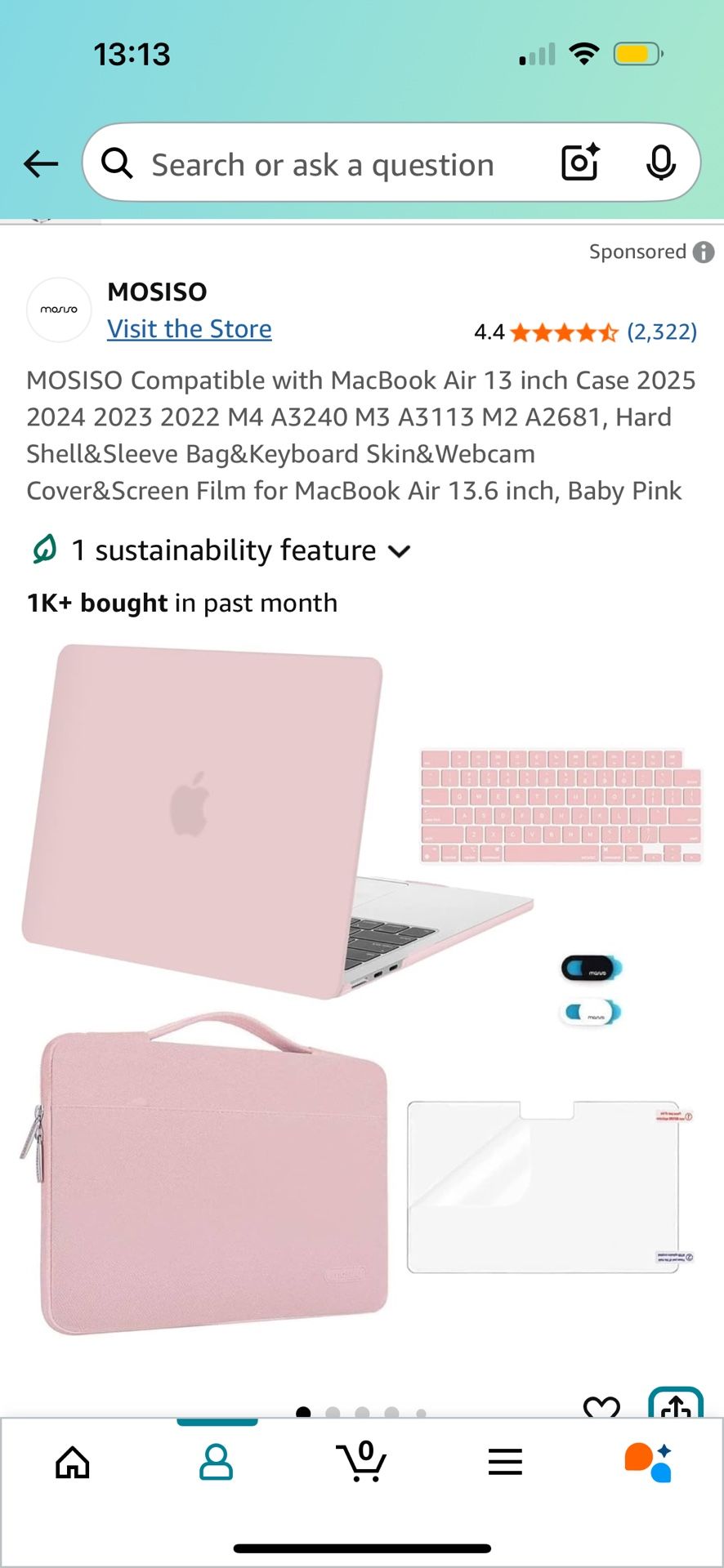 NEW Mcbook Air Cover Case & Accessories(New)
