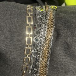 Variety Of Good And Silver Belts 