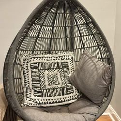 Teardrop Hanging Egg Chair with Heavy Duty Stand